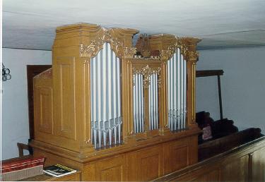 A naszályi református templom orgonája
